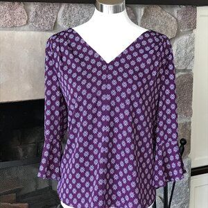 '41 Hawthorn' Plum Dania Blouse - Size Large